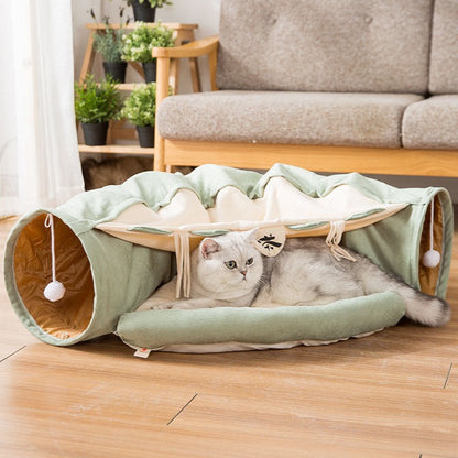 Collapsible Cat Tunnel Durable Washable Collapsible