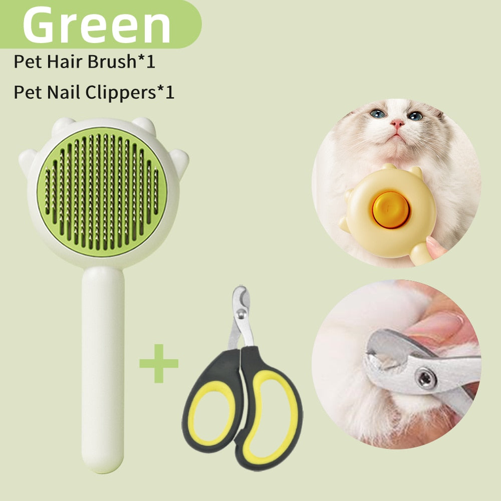 Pet Hair Brush + 🎁 Pet Nail Clipper As A GIFT 🎁