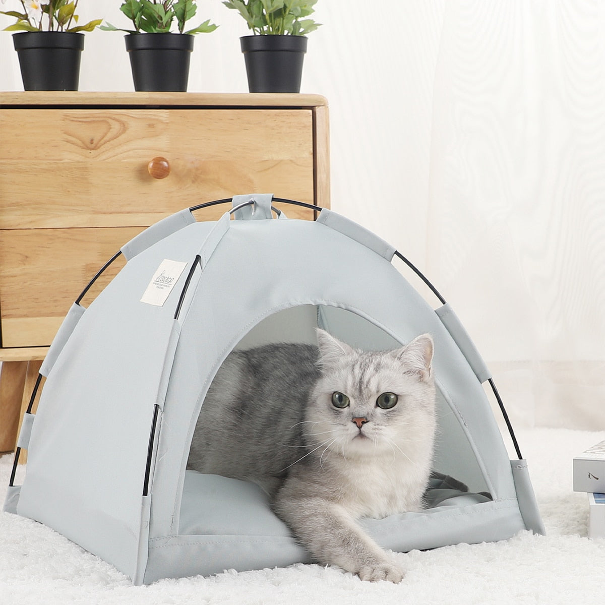 Domek z namiotem dla zwierząt 
