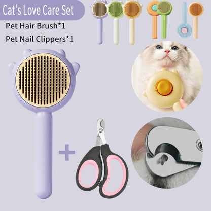 Pet Hair Brush + 🎁 Pet Nail Clipper As A GIFT 🎁